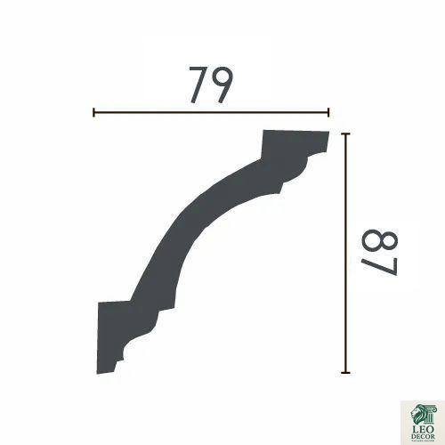 Карниз поліуретановий гладкий Gaudi Decor P 135 P 135 фото