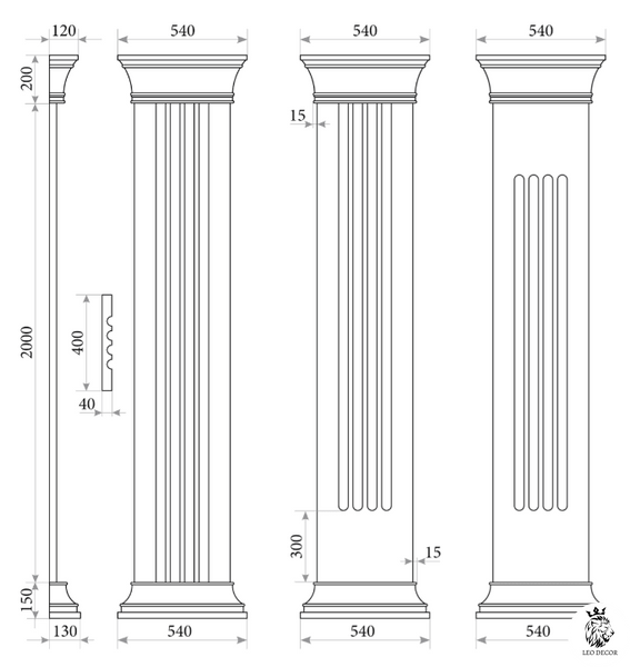 Пілястра PL 103 пілястра-pl-103 фото