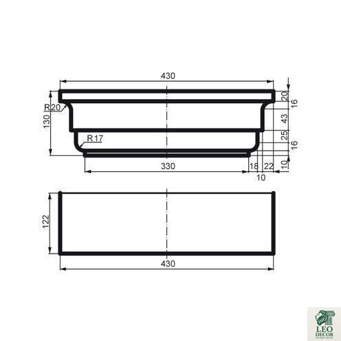 Пілястр фасадний капітель Prestige Decor PC 108 PC 108 фото