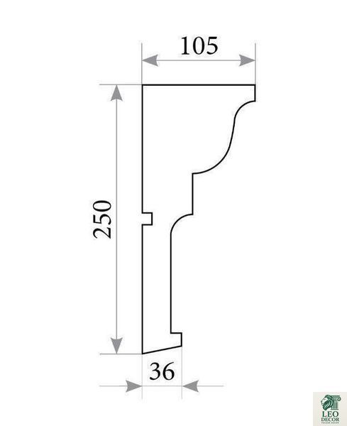 Карниз KR 121 карниз-kr-121 фото