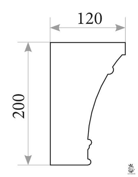 Капітель пілястри PL 102k капітель-пілястри-pl-102k фото