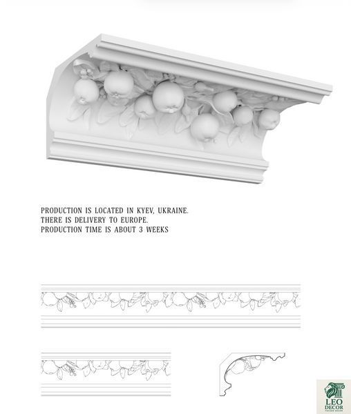 CORNICE WITH APPLES Apple фото