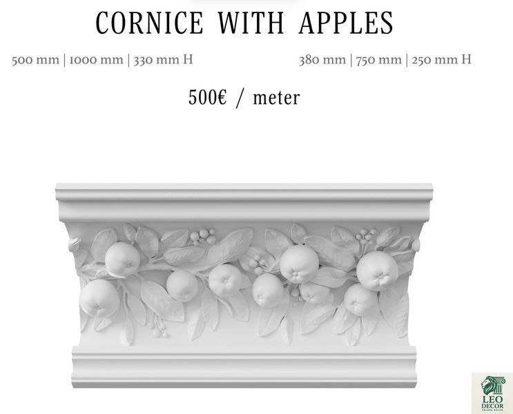 CORNICE WITH APPLES Apple фото