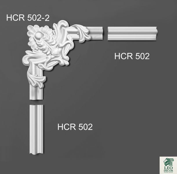 Кутовий елемент поліуретановий Grand Decor HCR 502-2 HCR 502-2 фото