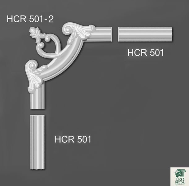 Кутовий елемент поліуретановий Grand Decor HCR 501-2 HCR 501-2 фото
