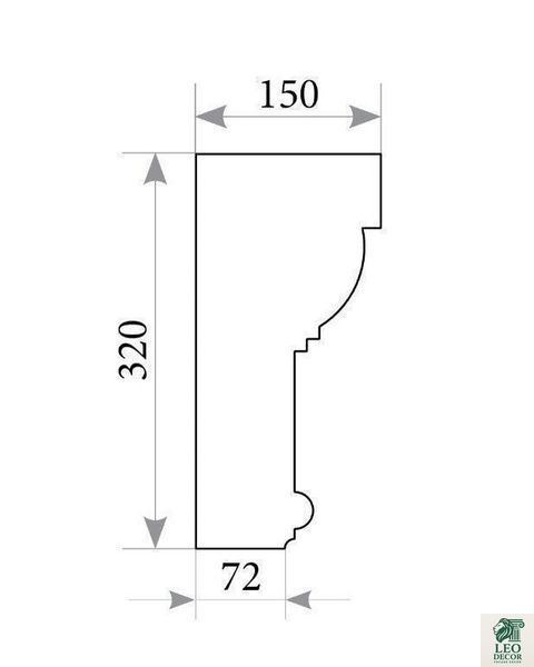 Карниз KR 150 карниз-kr-150 фото