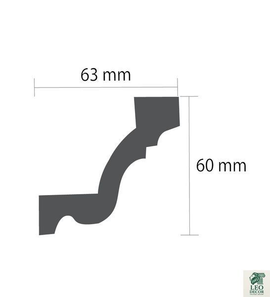 Карниз поліуретановий гладкий Gaudi Decor P 134 P 134 фото